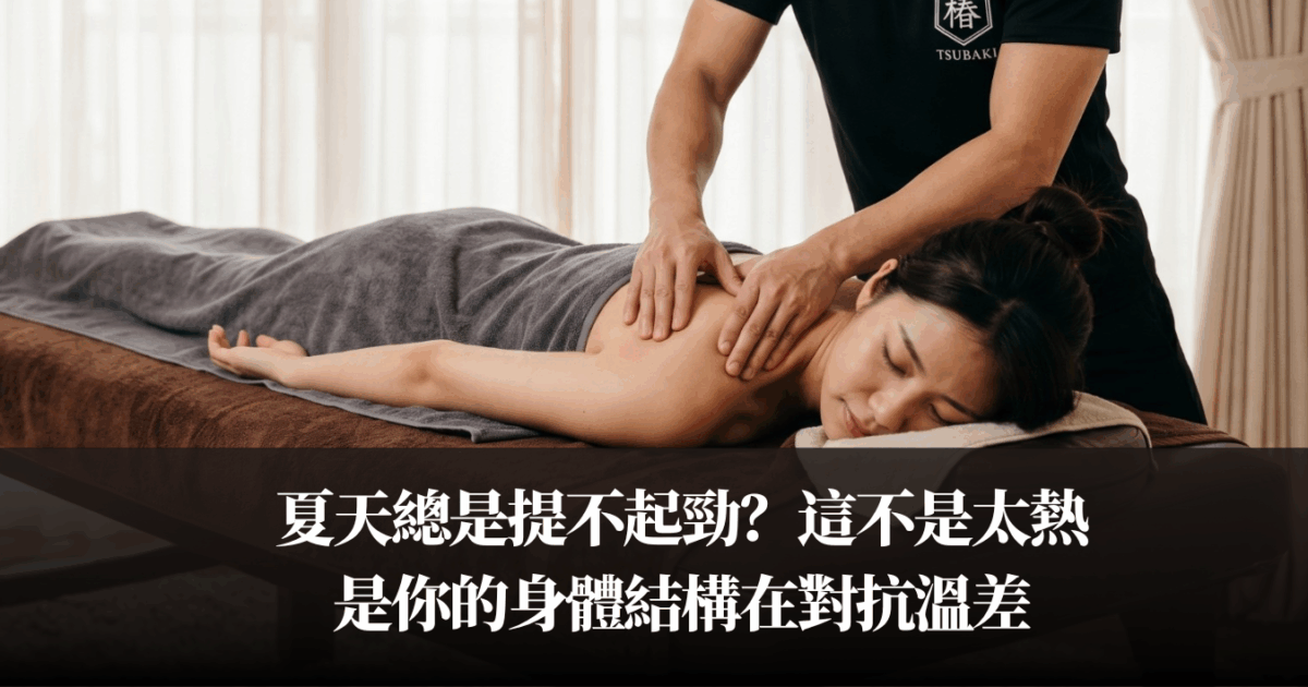 夏天總是提不起勁？這不是太熱，是你的身體結構在對抗溫差